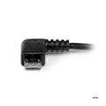 Pikkukuva 2 / 3: Oikean kulman mikro-USB-USB-isäntä-OTG-sovitin - 12 cm:n suorakulmainen mikro-USB-USB-isäntä-OTG-kaapeli - M/F - UUSBOTGRA