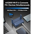 Miniatyrbillede 2 af 2: Wi-Fi 6 Router - CUDY - AX3000 - 2,5 Gbit/s Ethernet - VPN - Dual band
