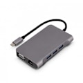 Pikkukuva 3 / 6: Urban Factory USB Hub 10 in 1 MULTI SCREEN USB-C HUB 100 W