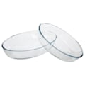 Pikkukuva 1 / 4: Uunin astiat - BORCAM - Soikea - Tulilasi - Sarja 2 - 26 ja 35 cm Transparent