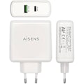 Miniatyrbillede 2 af 2: AISENS CARGADOR 48W 1xUSB-C PD3.0 30W 1xUSB-A QC3.0 18W Hvid Vit