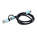 Miniatyrbillede 3 af 4: I-TEC USB-C-KABEL TIL USB-C MED INTEGRERET USB 3.0-ADAPTER (C31USBCACB