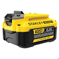 Miniatyrbillede 1 af 5: Batteri - STANLEY FATMAX V20 - SFMCB206-XJ - 18V 6Ah Gul