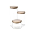 Pikkukuva 1 / 6: 3 San Ignacio Bamboo läpinäkyvän lasilaatikon sarja (3 kpl)