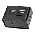 Miniatyrbillede 4 af 5: Baco bestikkurv, Sort udendørskøkkenkurv i pulverlakeret metal, elegant sort visual til opbevaring af bestik,