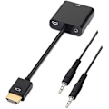 Pikkukuva 2 / 2: AISENS A122 – 0126 – HDMI–SVGA-muunnin (Jack 3.5/H, 10 cm + 1 m VGA-näytön liittämiseen) Väri Musta