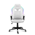 Miniatyrbillede 2 af 4: Gaming stol - HUZARO - Force 2.5 RGB - LED-belysning - Åndbart stof - Ergonomisk design Vit
