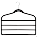 Miniatyrbillede 1 af 5: Bukseholdere - FIVE - Sæt med 2 - Sort filt - Moderne - ABS og nylon Svart