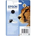 Miniatyrbillede 1 af 2: EPSON T0711 sort blækpatron - Cheetah (C13T07114012)