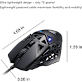 Miniatyrbild 4 av 4: Madcatz M.O.J.O. M1 Ultra Light Gaming Mouse 70g - PMW3360 Sensor 12000 DPI & Frequency 1000Hz - DAKOTA Switch 2ms Svart röd