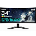 Miniatyrbillede 1 af 3: Gaming Monitor - GIGABYTE - G34WQCP - 34" buet - WQHD 3440 x 1440 - 180Hz 1ms FreeSync Premium