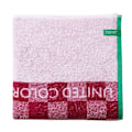 Pikkukuva 2 / 4: Rantaläppä BENETTON - Vaaleanpunaiset Neliöt Lapset - 70 x 140 cm - 100% Puuvilla - Lapsi Rosa
