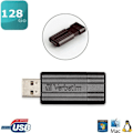 Miniatyrbillede 1 af 4: Verbatim Store'n'Go PinStripe USB-flashdrev 128GB