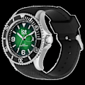 Miniatyrbillede 4 af 4: Ur - Ice Watch - 020343 - Quartz - Analog - Grøn Silikone Svart