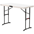 Miniatyrbillede 1 af 2: Foldbar bord - LIFETIME - Standard - 122 x 86 x 61 cm - Farve Creme - Plastisk Harpiks Grädde