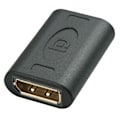 Miniatyrbild 1 av 2: Dubbel hona DisplayPort-adapter - LINDY - Premium - Upplösning 2560x1600 - Kompatibel DP 1.1a till 1.2 - Guld