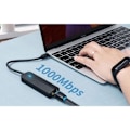 Miniatyrbild 2 av 4: Vention 5-i-1 USB-C till 3x USB 3.0 / RJ45 Gigabit Ethernet-adapter / Micro-B HUB 0.15M Svart ABS Typ