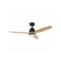 Miniatyrbillede 1 af 4: Ufesa Nepal Loftventilator med lys og fjernbetjening 132 cm 40W Sort/Træ