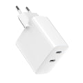 Miniatyrbillede 2 af 2: Batteripakke til stikkontakt 45W, 2x Type-C - Havit (UC45 EU) - Hvid