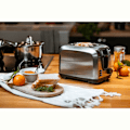 Miniatyrbillede 2 af 6: Brødrister 2 Skiver, 2 Slots, 3 Funktioner, 7 Ristningsniveauer, Rustfrit Stål Adler AD3222 1000W Sølv 02178