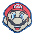 Miniatyrbillede 1 af 3: 3D pude - Nintendo - Super Mario Bros - Præget design - Lyse farver - Asymmetrisk blå