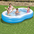 Miniatyrbillede 3 af 6: Bestway Big Lagoon De Luxe familiepool - Otte form - 262 x 157 x 46 cm - I-beam struktur Blå