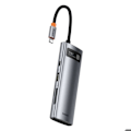 Pikkukuva 4 / 5: HUB USB 7-in-1 - Baseus - Type-C 2x USB 3.0:een - HDMI 4K 30Hz - PD 100W - RJ45 1Gbps