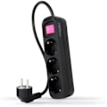 Miniatyrbild 1 av 2: NANOCABLE 10.38.0003-BK - 3-Socket Power Strip med Switch, 1,4 m, Svart Svart