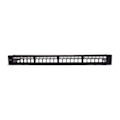Miniatyrbild 2 av 3: Patchpanel - WP - WPC-PAN-BUP24 - 24 portar - Kategori 5e/6/6e - Svart