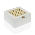 Miniatyrbillede 1 af 3: hvid firkantet versa smykkeskrin (16 x 8 x 16 cm)