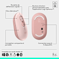 Pikkukuva 6 / 6: Hiiri - Langaton - Logitech - Pop Hiiri - Vaaleanpunainen
