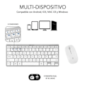 Miniatyrbillede 4 af 4: Teclado y Ratón Inalámbrico Subblim OCO010 Combo Multidispositivo Compacto/ Plata Argent