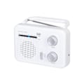 Miniatyrbillede 1 af 2: RADIO TREVI RA 7F64 BÆRBAR AM-FM RADIO HVID