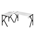 Miniatyrbillede 1 af 4: Bureau gaming HUZARO HERO 6.3 Hvid Sort, L-formet skrivebord, 147×112cm, PC Gaming, IT, PC-skrivebord, Ergonomisk, Carbon Vit