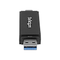 Pikkukuva 3 / 3: STARTECH microSD SD-kortinlukija - USB 3.0 5 Gb/s - USB C USB A - Musta