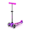 Miniatyrbillede 1 af 6: Trottinette - Mikro Mobilitet - Mini Micro Deluxe Glow LED Plus - Rosa - 3 hjul - 1,95 kg Lyserød