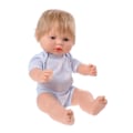 Pikkukuva 1 / 2: Vauvanukke - Berjuan - Blondi vastasyntynyt - 38 cm - Poika - Muovi transparent