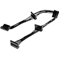 Miniatyrbillede 1 af 3: SATA strømfordeler kabel - STARTECH - PYO4SATA - Sort - 4 SATA strømstik