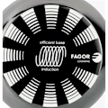 Miniatyrbillede 2 af 4: Induktions-Stegepande 24 cm Emaljeret Stål, Økologisk Non-Stick uden PFOA FAGOR Indutherm Sort 01090 Svart