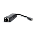 Miniatyrbillede 1 af 4: Gembird A-CM-LAN-01, Kablet, USB C, Ethernet, 1000 Mbit-s, Sort
