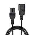 Pikkukuva 2 / 3: Lindy Hot Condition Tyyppi Virranjatkokaapeli IEC 60320 C14 - IEC 60320 C15 2 m Valettu musta