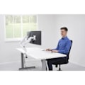 Miniatyrbild 4 av 4: Fellowes dubbel monitorarm - Platinum Series - Vit - Tiltbar - För 32"-65" skärmar