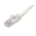 Miniatyrbillede 3 af 3: STARTECH 1m Hookless Cat5e UTP netværkskabel - M/M - Hvid