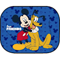 Miniatyrbild 1 av 6: Sidogardiner - Musse Pigg - Set om 2 - 44 x 35 cm - UV-skydd - Sugkopp blå