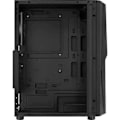 Pikkukuva 3 / 4: aerocool atx mid tower -kotelo aerocool mecha-g v1 rgb lasipaneelilla (musta)