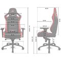 Miniatyrbillede 2 af 6: DRIFT GAMING Stol DR600 -DR600BGRAY - Professionel spillestol, imiteret læder, 4D armlæn, klasse 4 stempel, mekanisme Grå