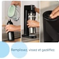 Pikkukuva 4 / 6: BRITA soodakone - SodaTRIO Musta - 1 Pullo 1L ja 1 CO2-sylinteri mukana