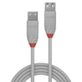 Pikkukuva 2 / 2: USB 2.0 A-tyypin jatkokaapeli - Anthra Line - 5m - Harmaa - LINDY