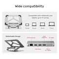 Miniatyrbild 3 av 4: UNITEK Hub USB 3.1 typ C 2 portar USB 3.0 - RJ45 - HDMI 4K - PD 100W med stöd för bärbar dator