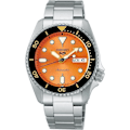 Miniatyrbillede 1 af 3: Ur - Seiko - 5 SRPK35 - Mekanisk - Orange urskive - Rustfrit stål Pengar